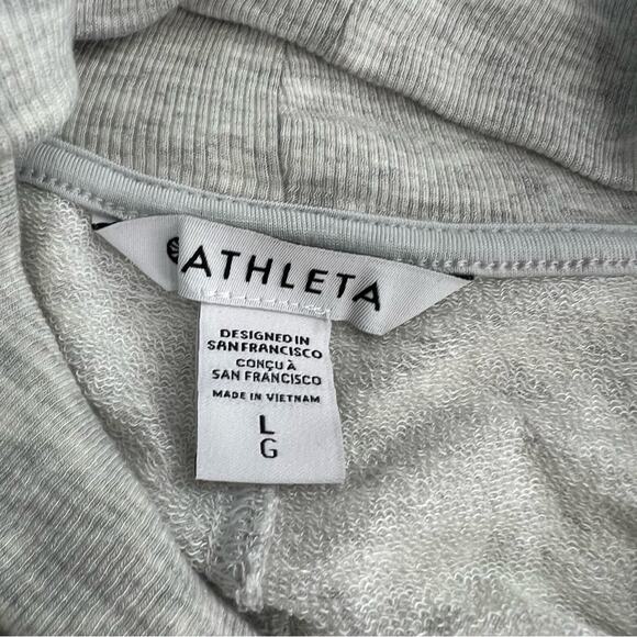 Athleta Pranayama Restore Wrap light heather gray sz L - Picture 6 of 9